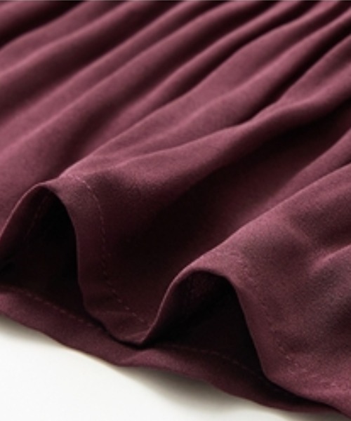 Petitjo（プッチージョ）の「小さいサイズ　８分袖ピンタックプリーツワンピース　低身長さん・小柄女性（ワンピース・レディース・パープル/ネイビー・PM/PS/PSS/PL）」の16枚目の写真