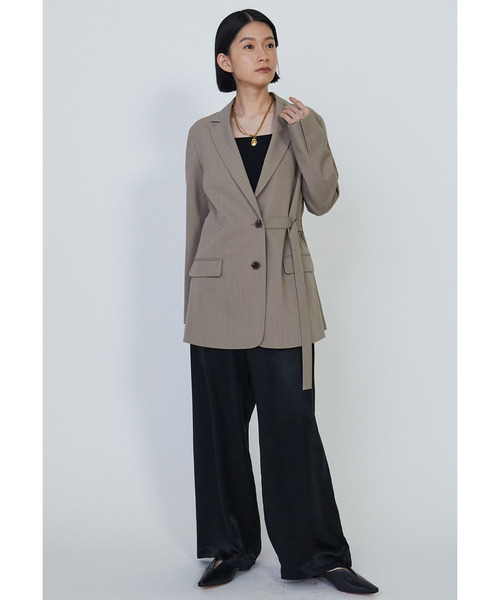 1er Arrondissement(プルミエアロンディスモン)の「TWギャバシングルジャケット(その他アウター・レディース・グレー系その他5/ベージュ・36/38)」の4枚目の写真