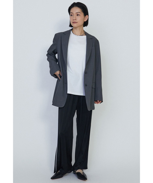 1er Arrondissement(プルミエアロンディスモン)の「TWギャバシングルジャケット(その他アウター・レディース・グレー系その他5/ベージュ・36/38)」の19枚目の写真