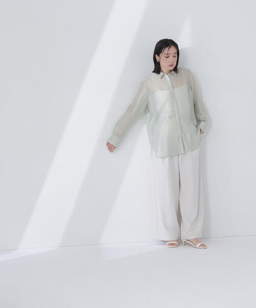 ナチュラルビューティーベーシック　カットソー　ブラウス 楽天市場】フロントタックブラウス 24SS NATURAL BEAUTY BASIC