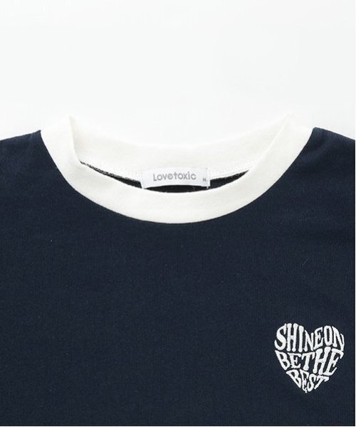 セール】【GOODPRICE】ハートバイカラー長袖Tシャツ（Tシャツ