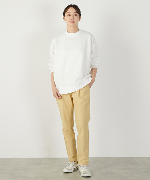 MELROSE claire(メルローズ クレール)の「【ワッフルビックシルエットプルオーバー】(Tシャツ/カットソー・レディース・ネイビー/オフホワイト/イエロー・FREE)」の8枚目の写真