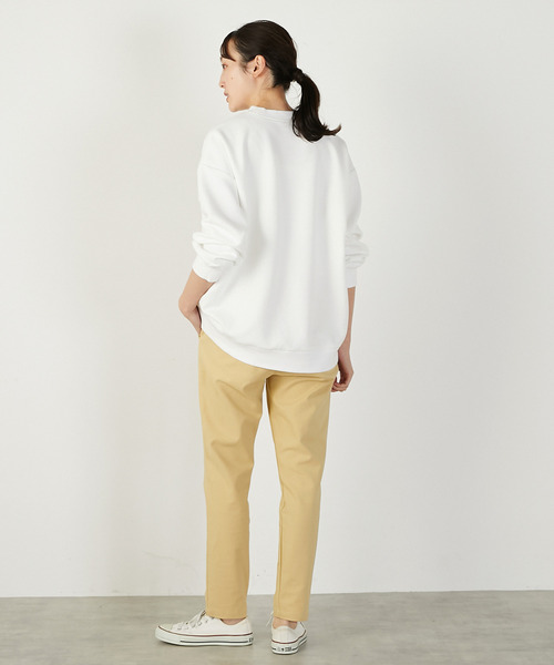 MELROSE claire(メルローズ クレール)の「【ワッフルビックシルエットプルオーバー】(Tシャツ/カットソー・レディース・ネイビー/オフホワイト/イエロー・FREE)」の10枚目の写真