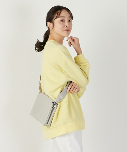 MELROSE claire(メルローズ クレール)の「【ワッフルビックシルエットプルオーバー】(Tシャツ/カットソー・レディース・ネイビー/オフホワイト/イエロー・FREE)」の16枚目の写真