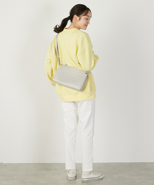 MELROSE claire(メルローズ クレール)の「【ワッフルビックシルエットプルオーバー】(Tシャツ/カットソー・レディース・ネイビー/オフホワイト/イエロー・FREE)」の19枚目の写真