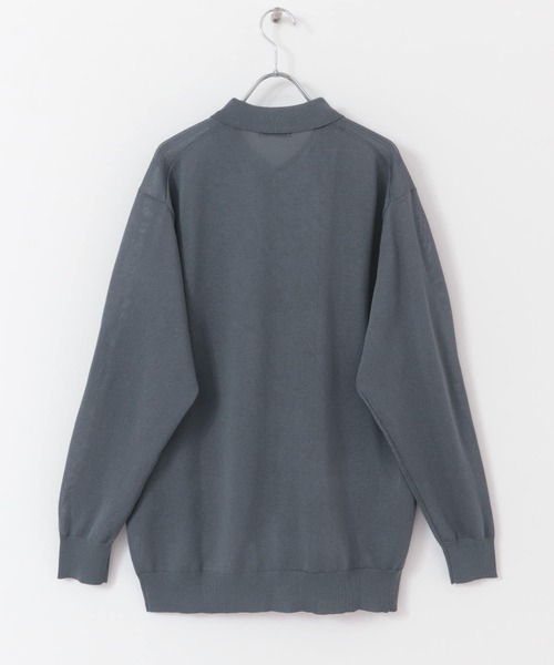 URBAN RESEARCH DOORS(アーバンリサーチドアーズ)の「リネンライク ロングスリーブシャツカーディガン(カーディガン/ボレロ・メンズ・グレー/ブラック・LARGE/MEDIUM)」の6枚目の写真