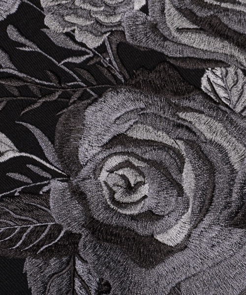 LUXSTYLE(ラグスタイル)の「裏起毛薔薇刺繍トレーナー(スウェット・メンズ・ブラック/ホワイト・M/L)」の12枚目の写真