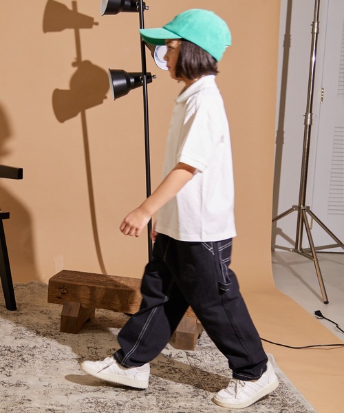 PAIRMANON STREET(ペアマノンストリート)の「【PAIRMANON STREET】ポロシャツ 半袖 Tシャツ(ポロシャツ・キッズ・ブラック/ブルー/ベージュ/ホワイト・120/130/160/140/90/150/100/110)」の8枚目の写真