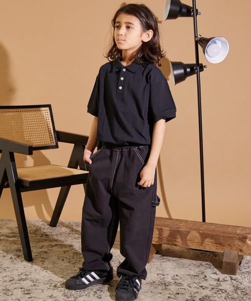 PAIRMANON STREET(ペアマノンストリート)の「【PAIRMANON STREET】ポロシャツ 半袖 Tシャツ(ポロシャツ・キッズ・ブラック/ブルー/ベージュ/ホワイト・120/130/160/140/90/150/100/110)」の11枚目の写真