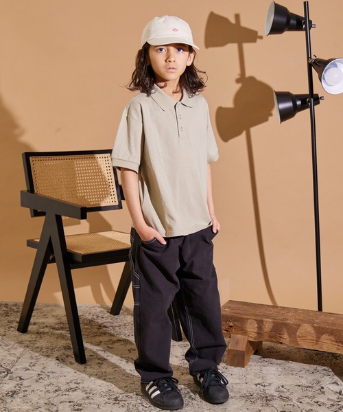 PAIRMANON STREET(ペアマノンストリート)の「【PAIRMANON STREET】ポロシャツ 半袖 Tシャツ(ポロシャツ・キッズ・ブラック/ブルー/ベージュ/ホワイト・120/130/160/140/90/150/100/110)」の15枚目の写真