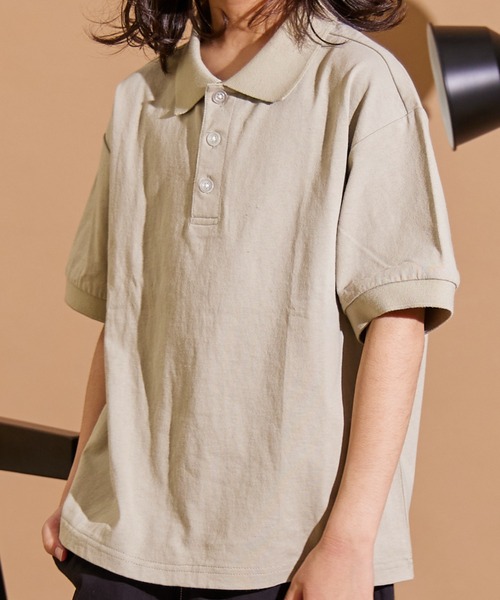 PAIRMANON STREET(ペアマノンストリート)の「【PAIRMANON STREET】ポロシャツ 半袖 Tシャツ(ポロシャツ・キッズ・ブラック/ブルー/ベージュ/ホワイト・120/130/160/140/90/150/100/110)」の16枚目の写真