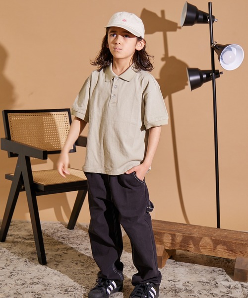 PAIRMANON STREET(ペアマノンストリート)の「【PAIRMANON STREET】ポロシャツ 半袖 Tシャツ(ポロシャツ・キッズ・ブラック/ブルー/ベージュ/ホワイト・120/130/160/140/90/150/100/110)」の17枚目の写真