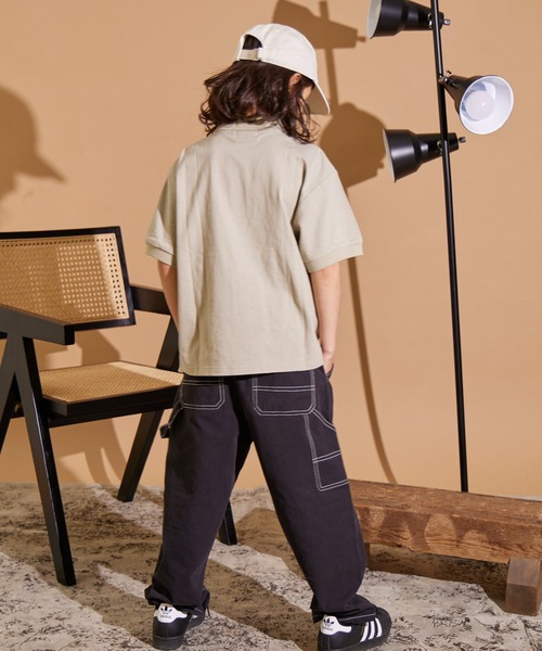 PAIRMANON STREET(ペアマノンストリート)の「【PAIRMANON STREET】ポロシャツ 半袖 Tシャツ(ポロシャツ・キッズ・ブラック/ブルー/ベージュ/ホワイト・120/130/160/140/90/150/100/110)」の21枚目の写真