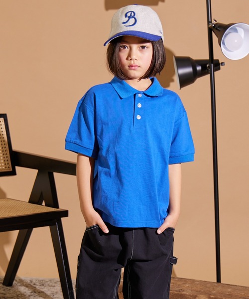 PAIRMANON STREET(ペアマノンストリート)の「【PAIRMANON STREET】ポロシャツ 半袖 Tシャツ(ポロシャツ・キッズ・ブラック/ブルー/ベージュ/ホワイト・120/130/160/140/90/150/100/110)」の22枚目の写真