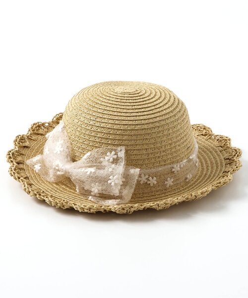 apres les cours（アプレレクール）の「ベビーぺーパーハット（ハット・キッズ・アイボリー/ベージュ・48/46）」の2枚目の写真