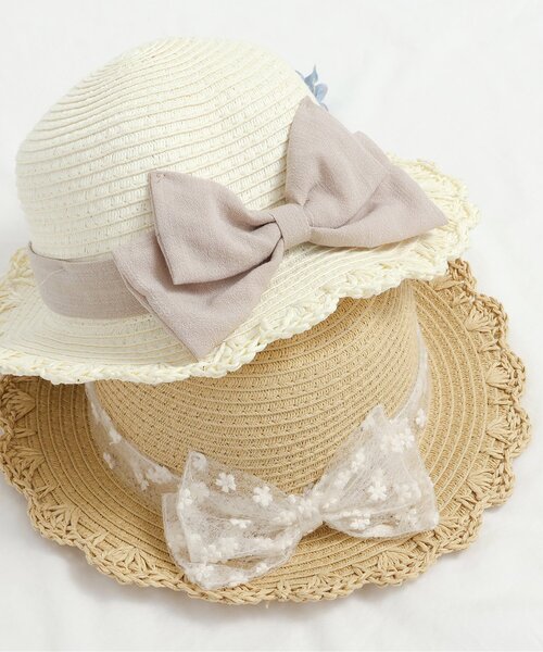 apres les cours（アプレレクール）の「ベビーぺーパーハット（ハット・キッズ・アイボリー/ベージュ・48/46）」の4枚目の写真