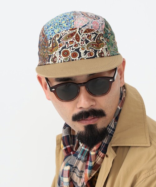 BEAMS PLUS（ビームスプラス）の「マドラス チェック パッチワーク ストール（ストール/ショール・メンズ・グリーン/ベージュ/ネイビー・ONE SIZE）」の6枚目の写真