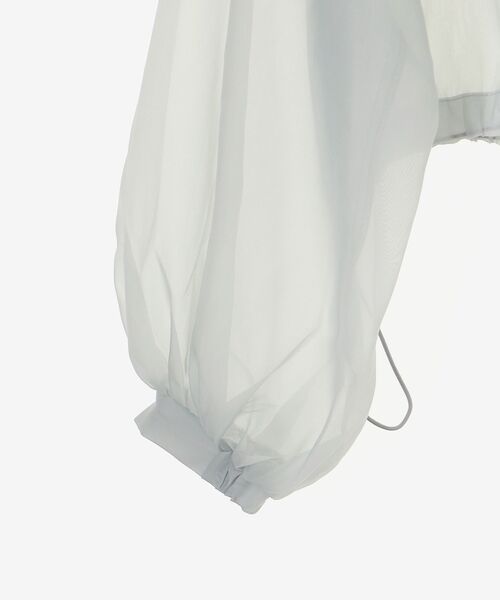 MAJESTIC LEGON(マジェスティックレゴン)の「【冷房対策にも♪さっと羽織れる】シアーフードブルゾン(シャツ/ブラウス・レディース・アイボリー/ピンクベージュ/グレー/ブラック・MEDIUM)」の15枚目の写真