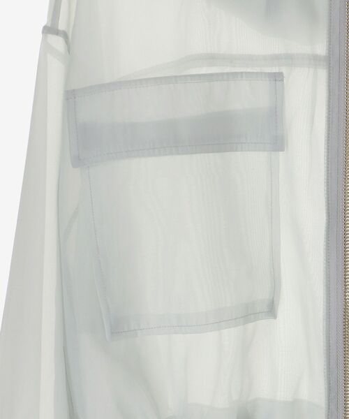 MAJESTIC LEGON(マジェスティックレゴン)の「【冷房対策にも♪さっと羽織れる】シアーフードブルゾン(シャツ/ブラウス・レディース・アイボリー/ピンクベージュ/グレー/ブラック・MEDIUM)」の16枚目の写真