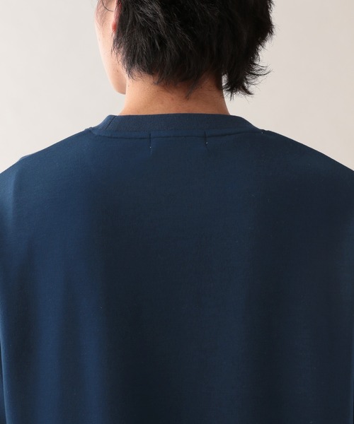 RAGEBLUE（レイジブルー）の「サイドジップスリット/オーバーサイズプチ刺繍ポンチTシャツ（Tシャツ/カットソー・メンズ・ベージュ/ネイビー/ホワイト/ライトブルー/ブラック/ダークグリーン・SMALL/MEDIUM/LARGE）」の17枚目の写真