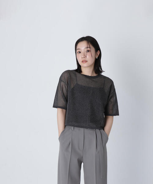 25SS 新作　Theory シアーニットTシャツ セール】シアーニットTシャツ（Tシャツ/カットソー）｜BABYLONE