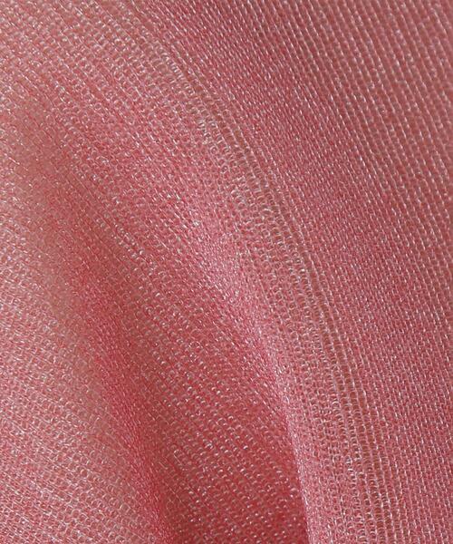NATURAL BEAUTY BASIC(ナチュラルビューティーベーシック)の「◇クロップドシアーニットTシャツ(ニット/セーター・レディース・レッド/ブラック/グレー・FREE)」の8枚目の写真