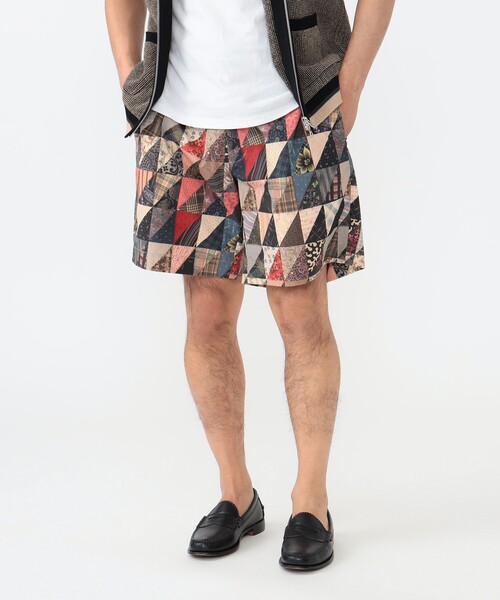 BEAMS PLUS（ビームス プラス）Plain Front Shorts Jacquard