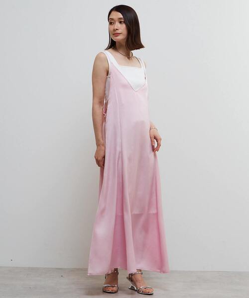 SOFFITTO（ソフィット）の「ヴィンテージライクキャミワンピース（ワンピース・レディース・ピンク/ネイビー・S/M）」の14枚目の写真