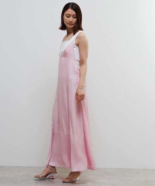 SOFFITTO（ソフィット）の「ヴィンテージライクキャミワンピース（ワンピース・レディース・ピンク/ネイビー・S/M）」の16枚目の写真