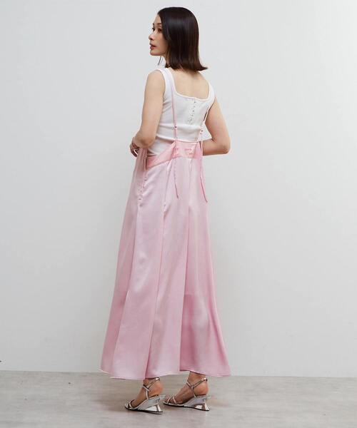 SOFFITTO（ソフィット）の「ヴィンテージライクキャミワンピース（ワンピース・レディース・ピンク/ネイビー・S/M）」の17枚目の写真