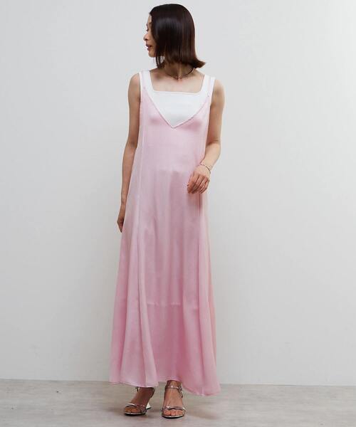 SOFFITTO（ソフィット）の「ヴィンテージライクキャミワンピース（ワンピース・レディース・ピンク/ネイビー・S/M）」の20枚目の写真