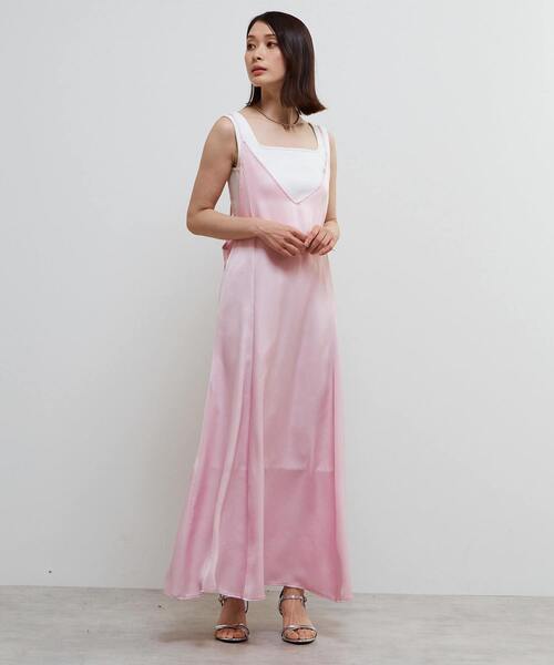 SOFFITTO（ソフィット）の「ヴィンテージライクキャミワンピース（ワンピース・レディース・ピンク/ネイビー・S/M）」の21枚目の写真