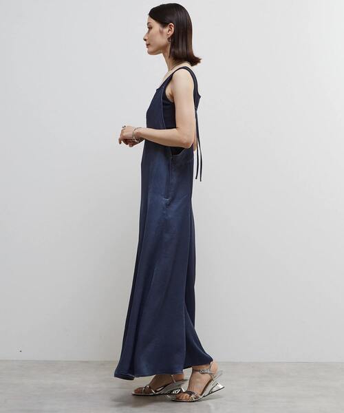 SOFFITTO（ソフィット）の「ヴィンテージライクキャミワンピース（ワンピース・レディース・ピンク/ネイビー・S/M）」の6枚目の写真