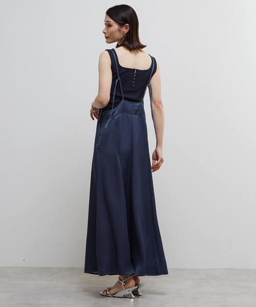 SOFFITTO（ソフィット）の「ヴィンテージライクキャミワンピース（ワンピース・レディース・ピンク/ネイビー・S/M）」の7枚目の写真