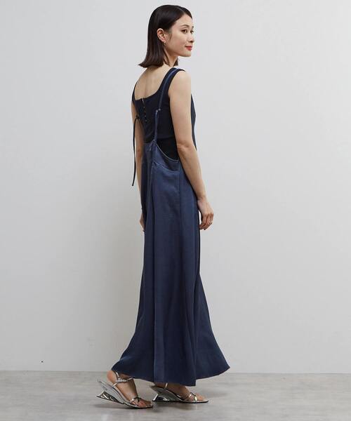 SOFFITTO（ソフィット）の「ヴィンテージライクキャミワンピース（ワンピース・レディース・ピンク/ネイビー・S/M）」の10枚目の写真