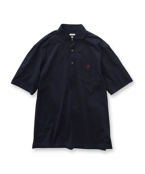 DRESSTERIOR（ドレステリア）の「【吸湿速乾/Safari5月号掲載】COOL MAX プルオーバーシャツ（ポロシャツ・メンズ・サックスブルー/ネイビー・90/91/92/94）」の4枚目の写真
