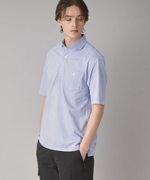 DRESSTERIOR（ドレステリア）の「【吸湿速乾/Safari5月号掲載】COOL MAX プルオーバーシャツ（ポロシャツ・メンズ・サックスブルー/ネイビー・90/91/92/94）」の5枚目の写真