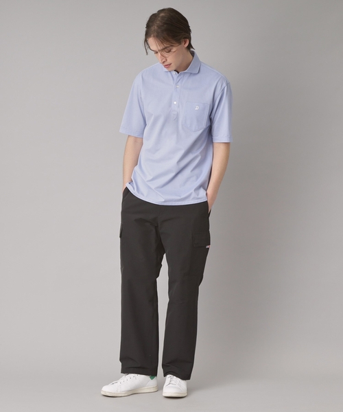 DRESSTERIOR（ドレステリア）の「【吸湿速乾/Safari5月号掲載】COOL MAX プルオーバーシャツ（ポロシャツ・メンズ・サックスブルー/ネイビー・90/91/92/94）」の13枚目の写真