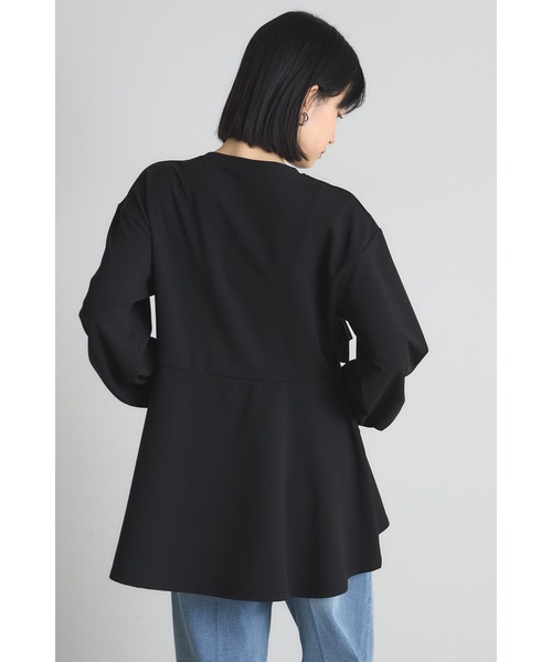 &. NOSTALGIA(アンドドットノスタルジア)の「フリルドッキングカットプルオーバー(Tシャツ/カットソー・レディース・アイボリー/ブラック・M)」の20枚目の写真