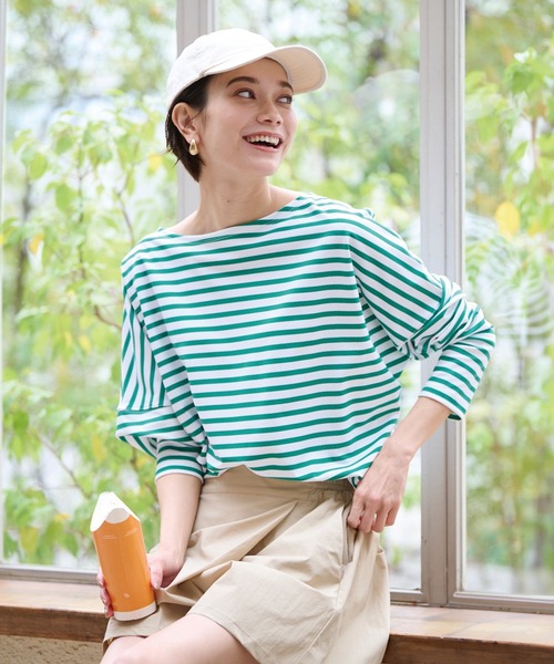 セール】ラッシュガードボーダーTシャツ（ラッシュガード）｜ever