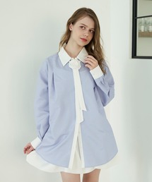rose motif bowtie shirt / バラモチーフボウタイシャツ