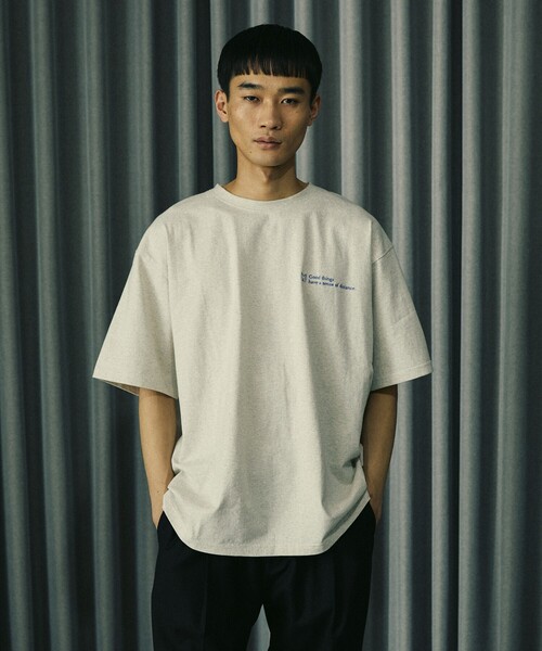 Firsthand(ファーストハンド)の「MA Firsthand/マ ファーストハンド BASICロゴ刺繍TEE / ワンポイントロゴ刺繍半袖Tシャツ / リラックスフィット(Tシャツ/カットソー・メンズ・イエロー/ホワイト/グレー/ブラック・S/M/L)」の13枚目の写真