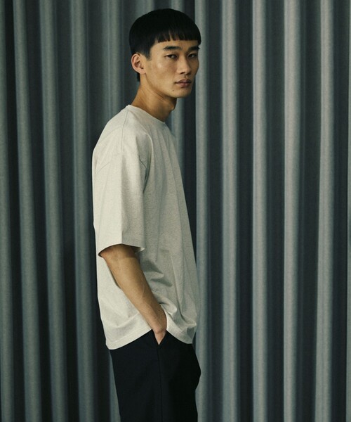 Firsthand(ファーストハンド)の「MA Firsthand/マ ファーストハンド BASICロゴ刺繍TEE / ワンポイントロゴ刺繍半袖Tシャツ / リラックスフィット(Tシャツ/カットソー・メンズ・イエロー/ホワイト/グレー/ブラック・S/M/L)」の19枚目の写真