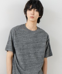 【DISCUS/ディスカス】USAコットン ワッペンロゴ刺繍 無地 クルーネック半袖Tシャツ レディース メンズ