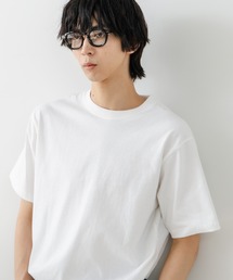 【DISCUS/ディスカス】USAコットン ワッペンロゴ刺繍 無地 クルーネック半袖Tシャツ レディース メンズ