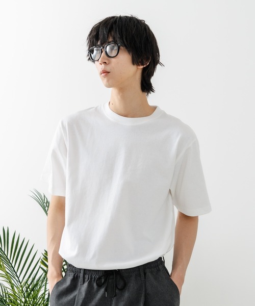 DISCUS(ディスカス)の「【DISCUS/ディスカス】USAコットン ワッペンロゴ刺繍 無地 クルーネック半袖Tシャツ レディース メンズ(Tシャツ/カットソー・メンズ・グレー/ホワイト/ブラック/ネイビー/グリーン/ブルー・LARGE/MEDIUM/X-LARGE)」の22枚目の写真