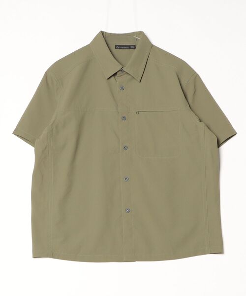 TRAIL BUM（トレイルバム）の「HERRERO S/S SHIRT /エレーロ ショートスリーブ シャツ（シャツ/ブラウス・メンズ・ライトグレー系1/ライトカーキ/ライトグリーン系1/ピンク系その他/グリーン系その他・LARGE/SMALL/MEDIUM）」の3枚目の写真