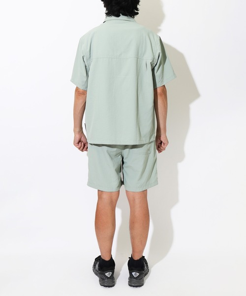 TRAIL BUM（トレイルバム）の「HERRERO S/S SHIRT /エレーロ ショートスリーブ シャツ（シャツ/ブラウス・メンズ・ライトグレー系1/ライトカーキ/ライトグリーン系1/ピンク系その他/グリーン系その他・LARGE/SMALL/MEDIUM）」の8枚目の写真