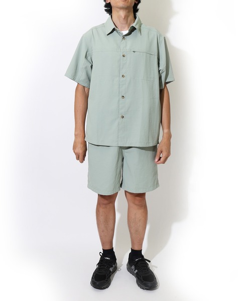 TRAIL BUM（トレイルバム）の「HERRERO S/S SHIRT /エレーロ ショートスリーブ シャツ（シャツ/ブラウス・メンズ・ライトグレー系1/ライトカーキ/ライトグリーン系1/ピンク系その他/グリーン系その他・LARGE/SMALL/MEDIUM）」の9枚目の写真