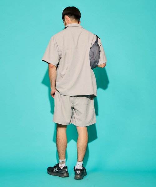 TRAIL BUM（トレイルバム）の「HERRERO S/S SHIRT /エレーロ ショートスリーブ シャツ（シャツ/ブラウス・メンズ・ライトグレー系1/ライトカーキ/ライトグリーン系1/ピンク系その他/グリーン系その他・LARGE/SMALL/MEDIUM）」の7枚目の写真